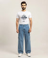 Men's Baggy Carpenter Denim- Jp-2244 Blue