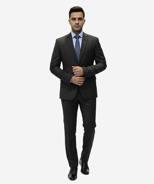 Formal Suit Gst-0125 Black 2 Button