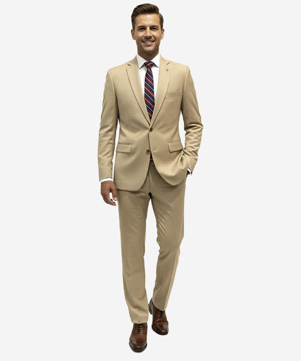 Formal Suit Gst-0124 Coffee 2 Button