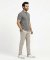 Premium Ribbed Collar Polo T-Shirt Grey TSH-7162