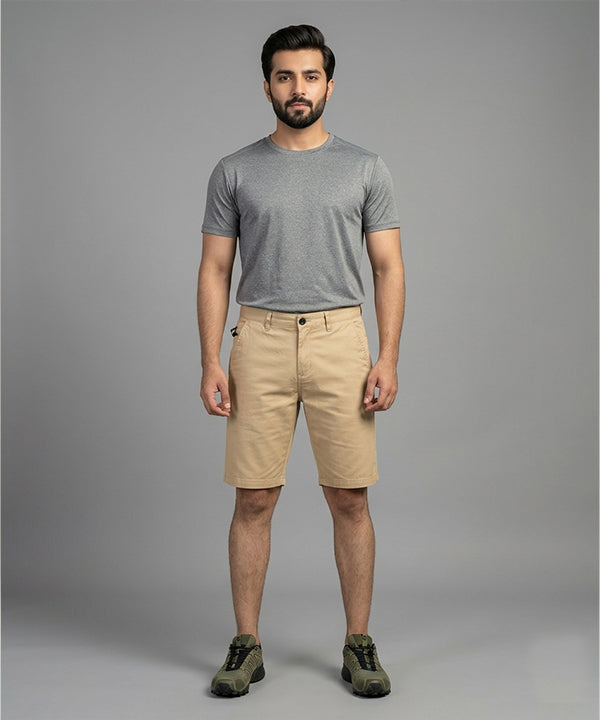 Men’s Summer Cotton Beige Shorts- BR-0112