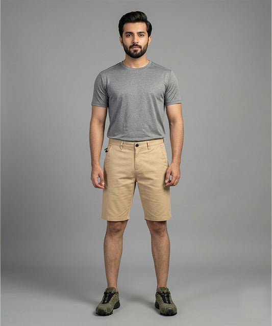 Men’s Summer Cotton Beige Shorts- BR-0112