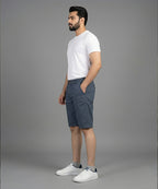 Men’s Summer Cotton Navy Dotted Shorts- BR-0105