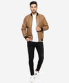 Men's Leather Jacket - Brown JK-0442