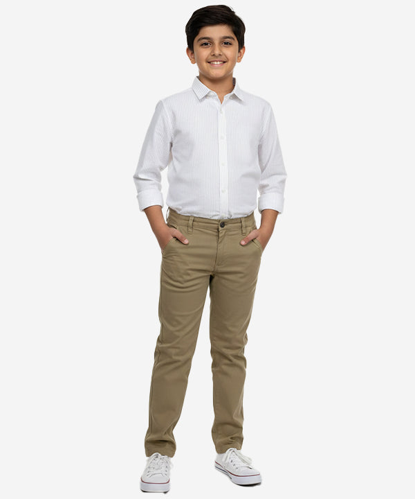 Kids Cotton Chino Pant - Bcp-0044 Camel