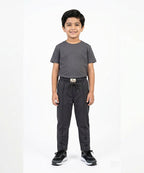 Kids Smart Baggy stretchable premium trouser Dotted Black Texture BLW-0136