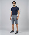 Men’s Summer Cotton Texture Navy Shorts- BR-0101