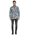 Men's Casual Comouflage Shirt - Army Grey SHC-1466