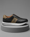 Leather Casual Sneakers Fw-0171 Black
