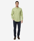 HR Clothing Men's Casual Shirt - Green Shc-1841 Strech Fabric (ORG)