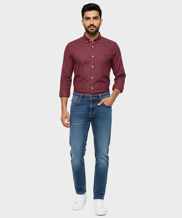 Men's Casual Shirt - Shc-1681 Maroon