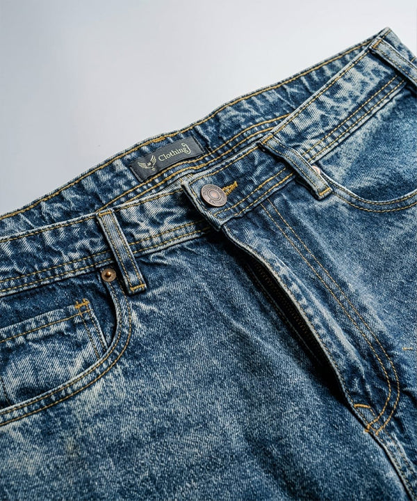 HR Clothing Women's Full Baggy Denim Jeans - JP-2207 – Navy