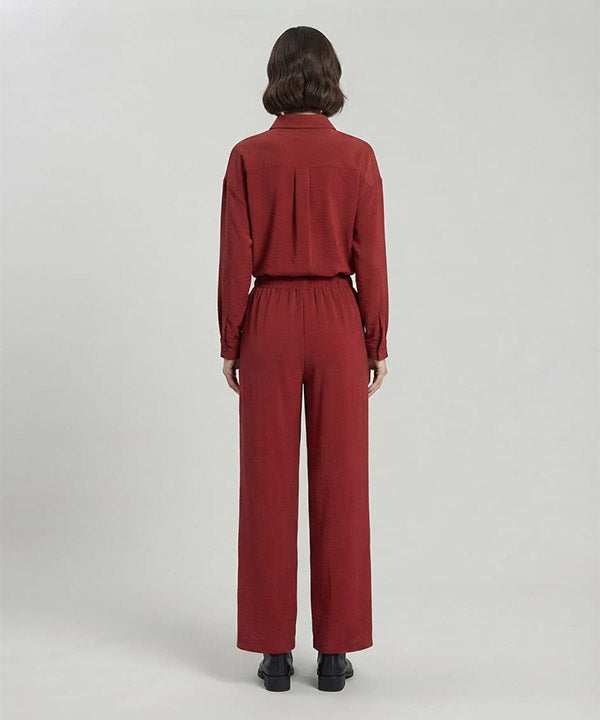 Women's Western Maroon Relaxed Fit Co-Ord Set LTP-0030