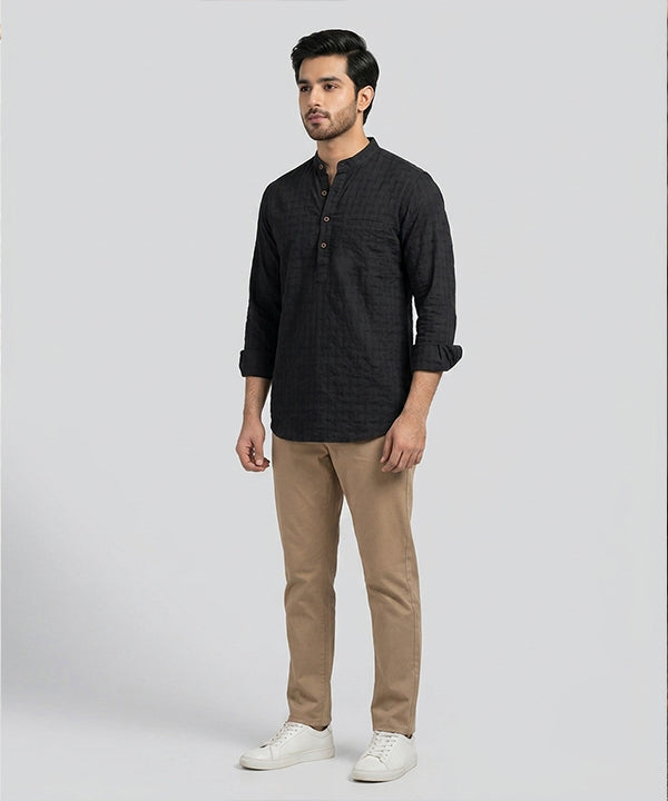 Men's Casual Shirt - Black Shc-1590 (ORG H)
