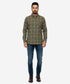 Men's Casual Shirt - Shc-1192 Green Chk
