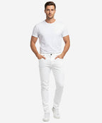 HR Clothing Men's Denim - White JP-1906
