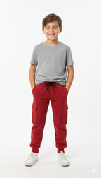 HR clothing Kids Jogger Trouser - Red BLW-0122