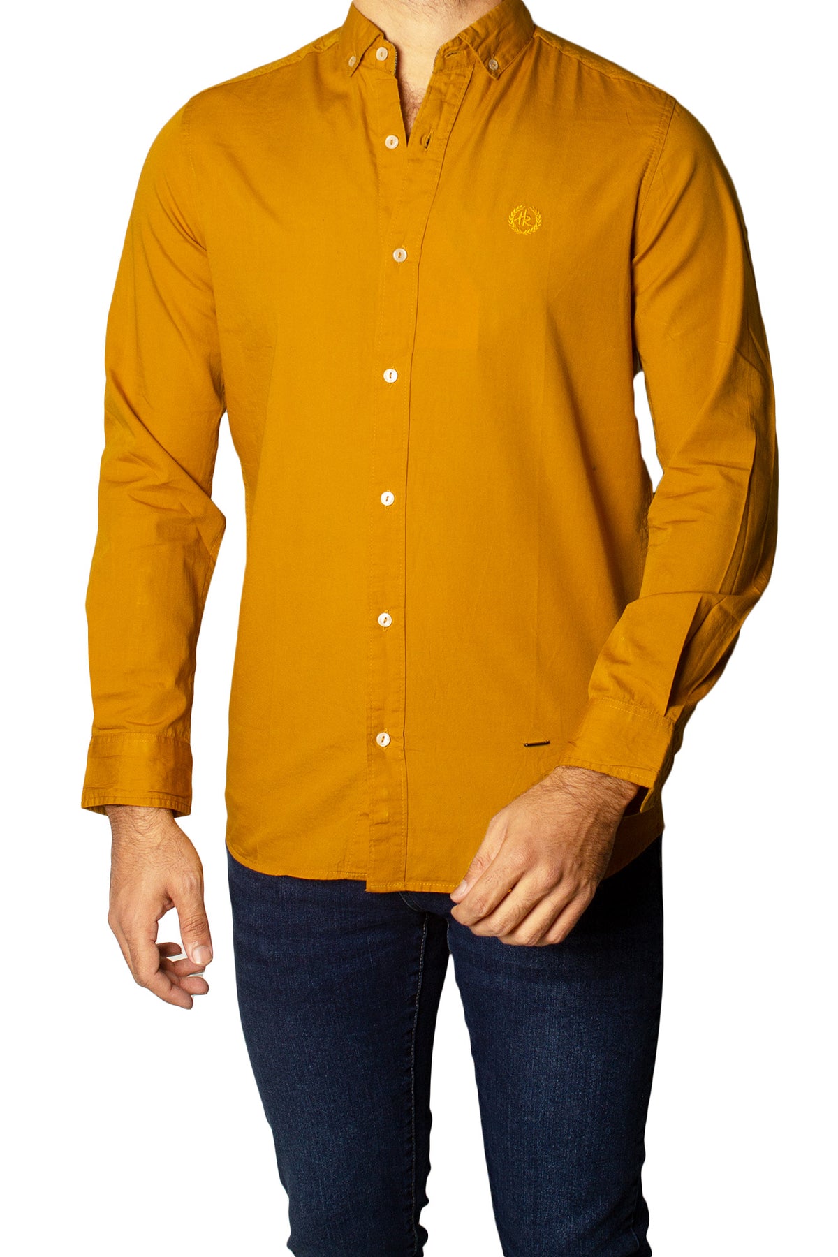 Men's Casual Shirt SHC-1695 Yellow