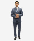 Formal Suit Gst-0124 Silver Grey 2 Button