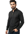 Men's Casual Shirt - Shc-1654 Black Stripe