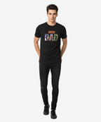 HR Clothing Men’s Super Dad T-Shirt – Black TSH-5921