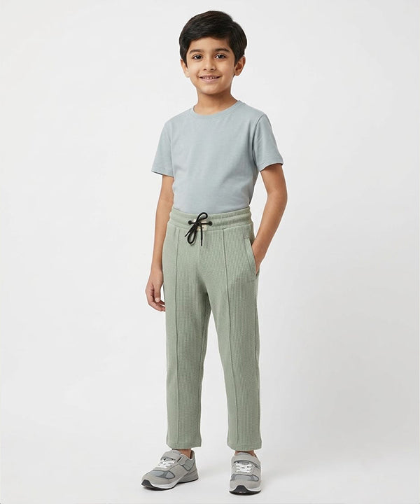 Kids Straight Fit Trouser Blw-0138 - L-Green