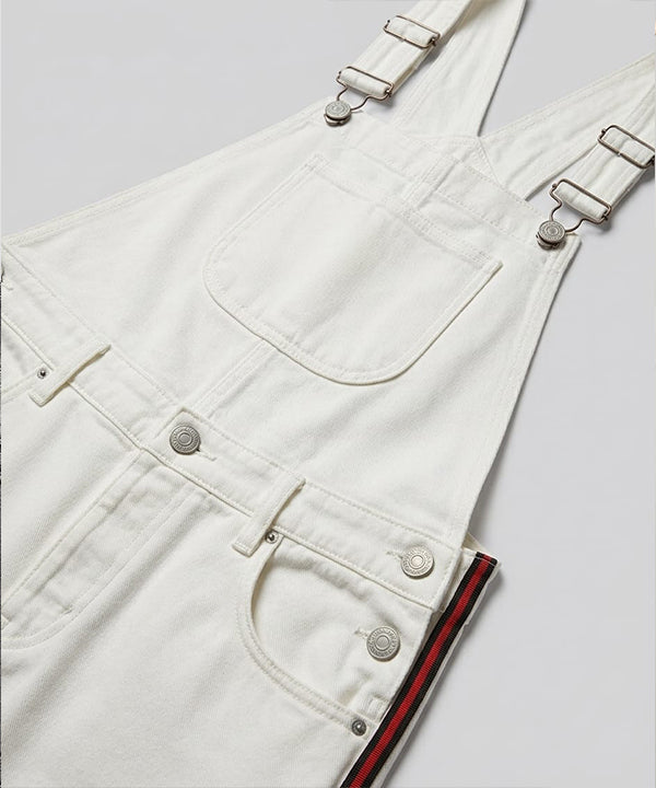 HR Clothing Women's Denim Rompers – White - DG-0008