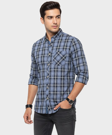 Men's Casual Shirt - Shc-1114 Grey