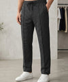 Men’s Pinstripe Drawstring Co-Ord Suit– Relaxed Fit- Black Stripe