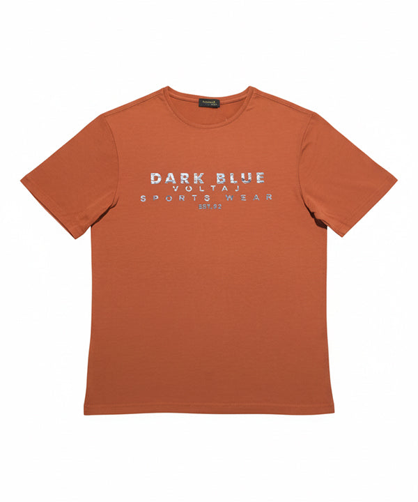 HR Clothing Men’s Printed T-Shirt – Mustard TSH-5879