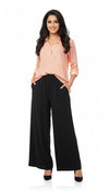 Women's Pant Printed Black