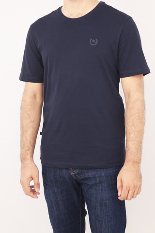 Crew Neck Basic Tee Tsh-5227 Navy