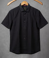 Men's Casual Black Half Sleves Shc-2073