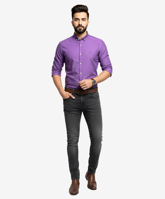 Men's Casual Shirt - Shc-1451 Purple
