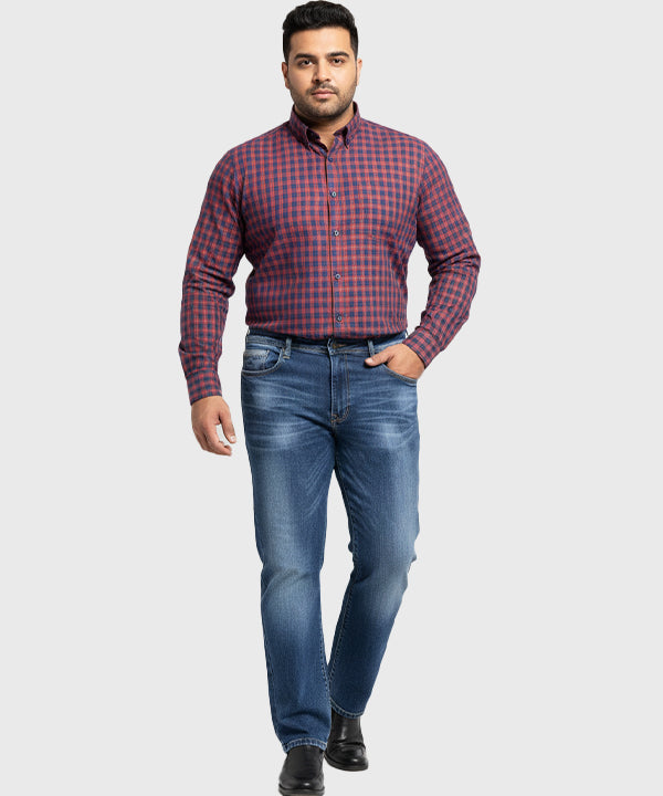 Men's Over Size Denim - Blue JP-2077