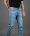 HR Clothing Men's Denim - L Blue JP-2093