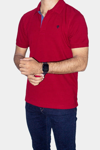 Men's Polo TSH-6649 Maroon