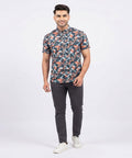 Men's Casual Multi Printed Half Sleves Shc-1778