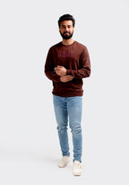 Men's Sweat Shirt - Brown Goat