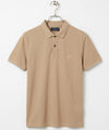A|X Logo Self-Textured Polo T-Shirt TSH-7163 Beige