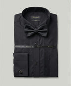 Men’s Tuxedo Black Dress Shirt - DSH-0150