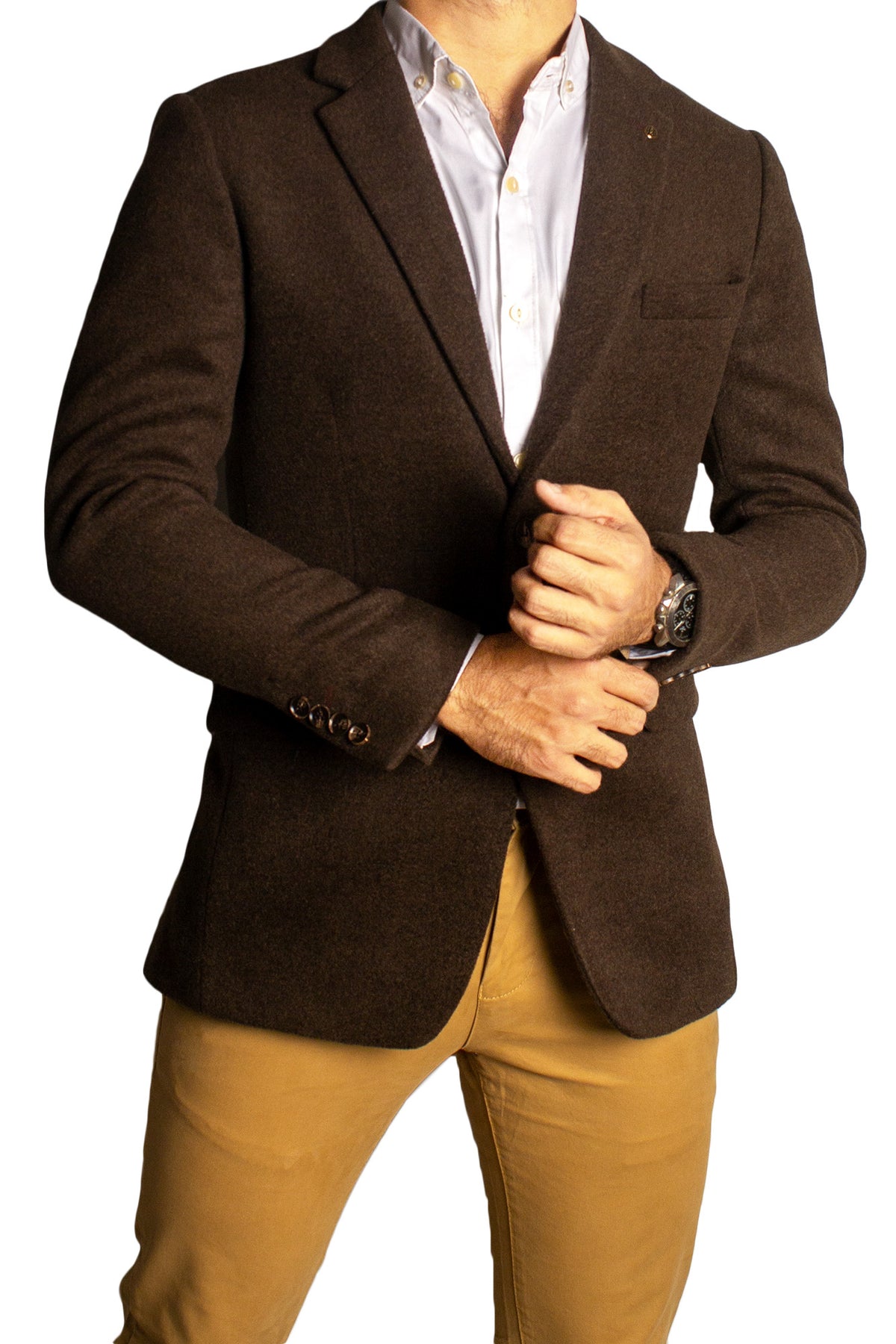 Formal Brown Blazer Blz-0160