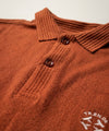 Premium Ribbed Collar Polo T-Shirt Rust TSH-7162