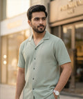 HR clothing Mens Thermal Co-Ord Set 3086/0706 -L-Green