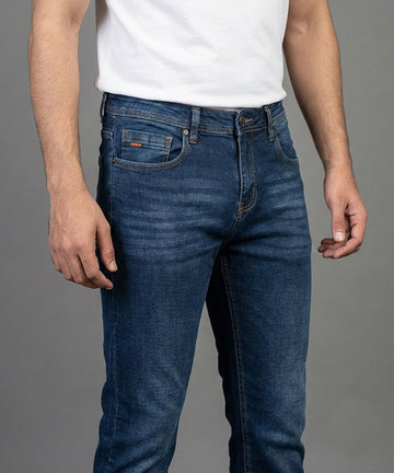 HR Clothing Men's Denim - Navy JP-2096