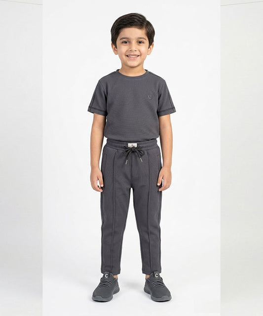 Kids Smart Baggy stretchable premium trouser Black BLW-0136