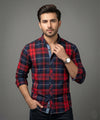Men's Casual Shirt - Shc-1488 Red Chk A