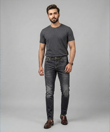 Men's Denim Tailored Fit- JP-2210 D-Grey