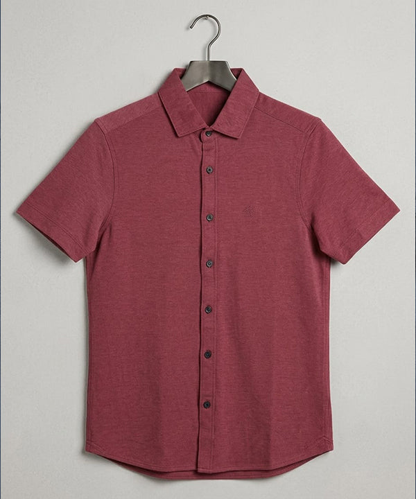 Men's Maroon Casual Half Sleeve Shirt – SHC-2028