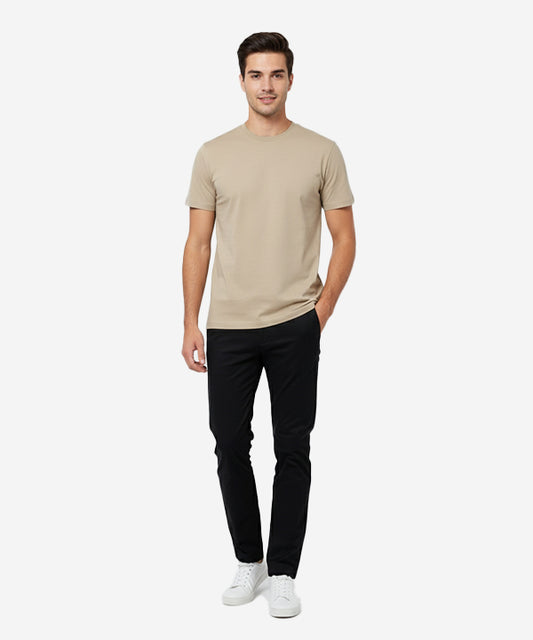 HR Clothing Men’s Basic T-Shirt – Beige